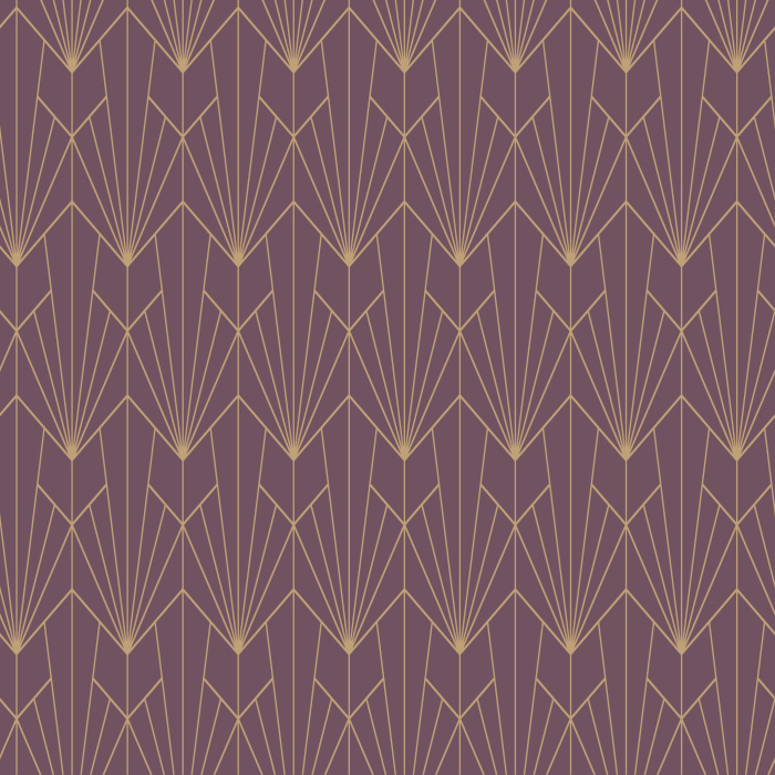Add some chic, art deco sophistication to any space with our Geometric Lotus peel and stick removable wallpaper.