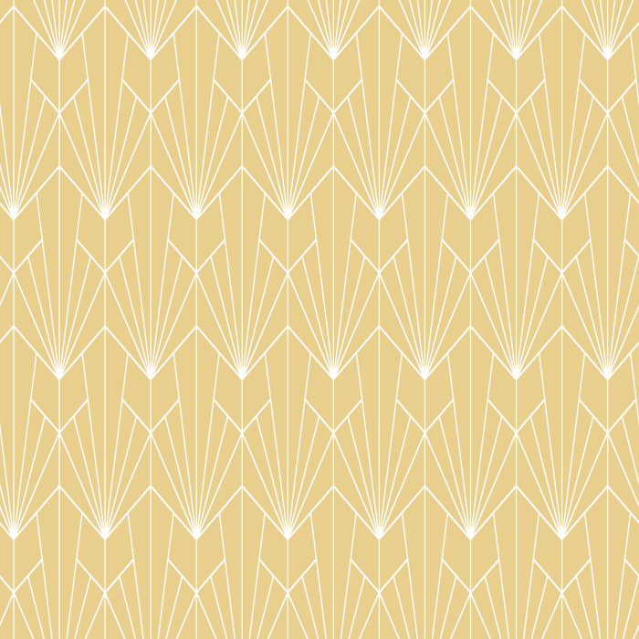 Add some chic, art deco sophistication to any space with our Geometric Lotus peel and stick removable wallpaper.