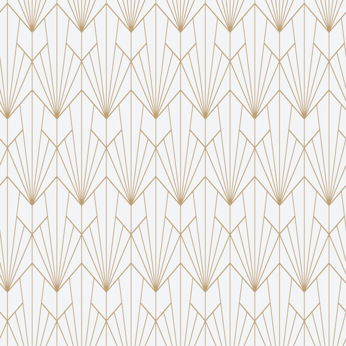 Add some chic, art deco sophistication to any space with our Geometric Lotus peel and stick removable wallpaper.