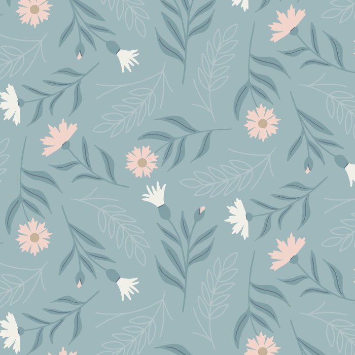 Add some floral charm to any space with our cute Wheat Cornflowers peel and stick removable wallpaper!
