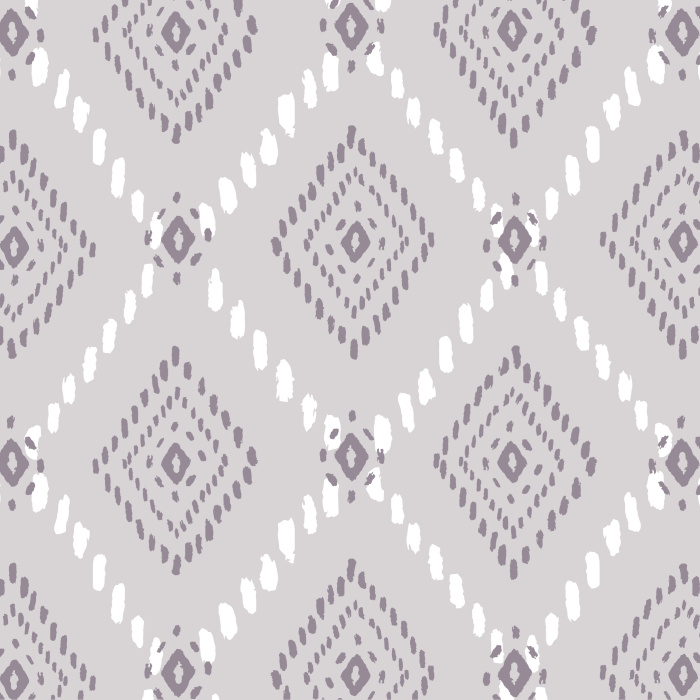 Add a unique touch to your space with our Ikat Diamonds peel and stick removable wallpaper!