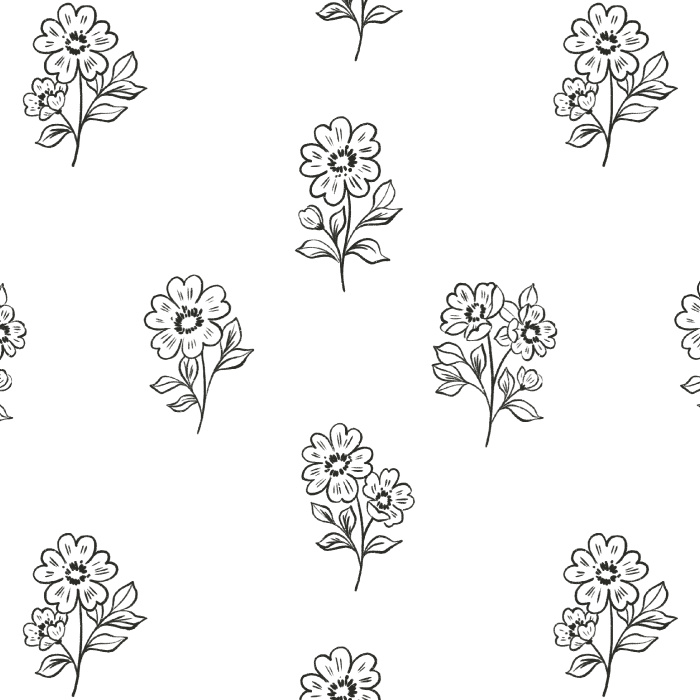 Add some natural charm to any space with our Petit Posie peel and stick removable wallpaper. 