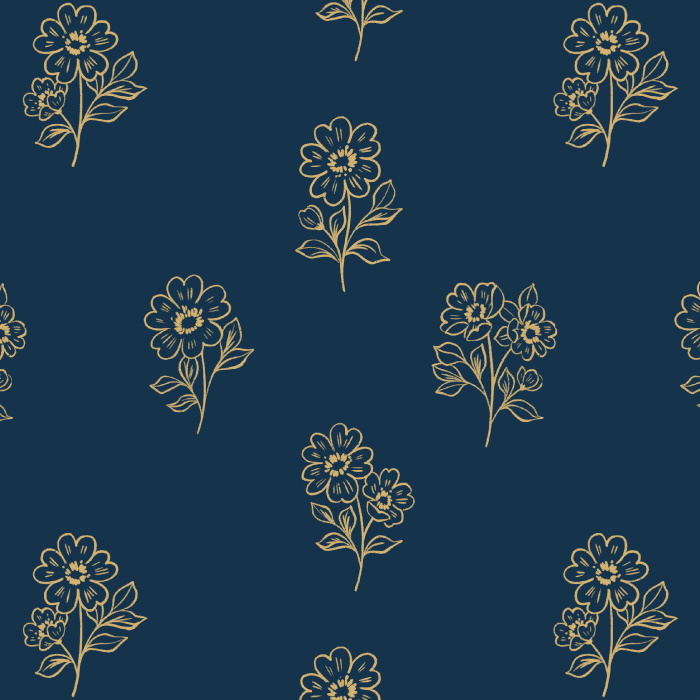 Add some natural charm to any space with our Petit Posie peel and stick removable wallpaper.
