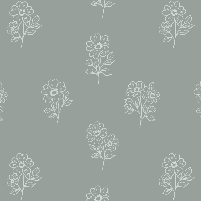 Add some natural charm to any space with our Petit Posie peel and stick removable wallpaper. 