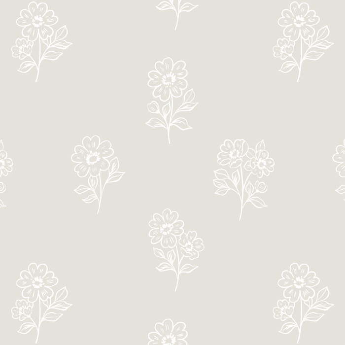 Add some natural charm to any space with our Petit Posie peel and stick removable wallpaper. 