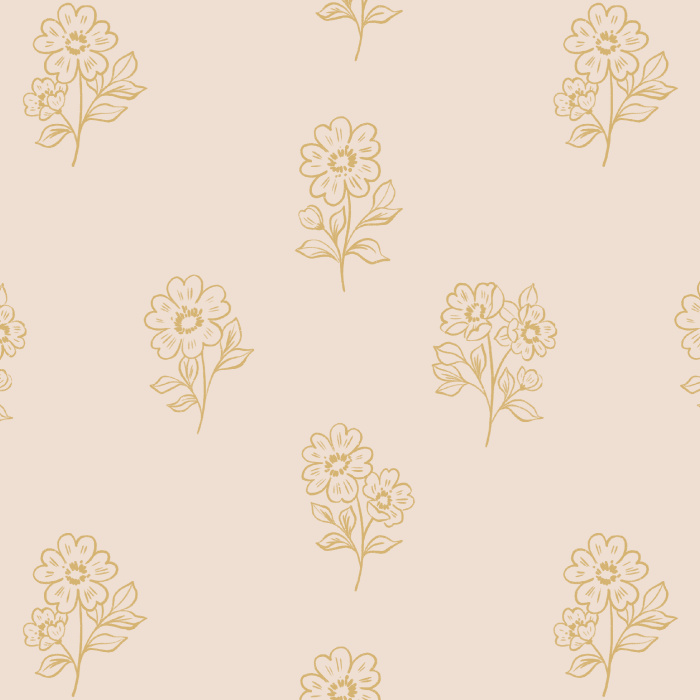 Add some natural charm to any space with our Petit Posie peel and stick removable wallpaper. 
