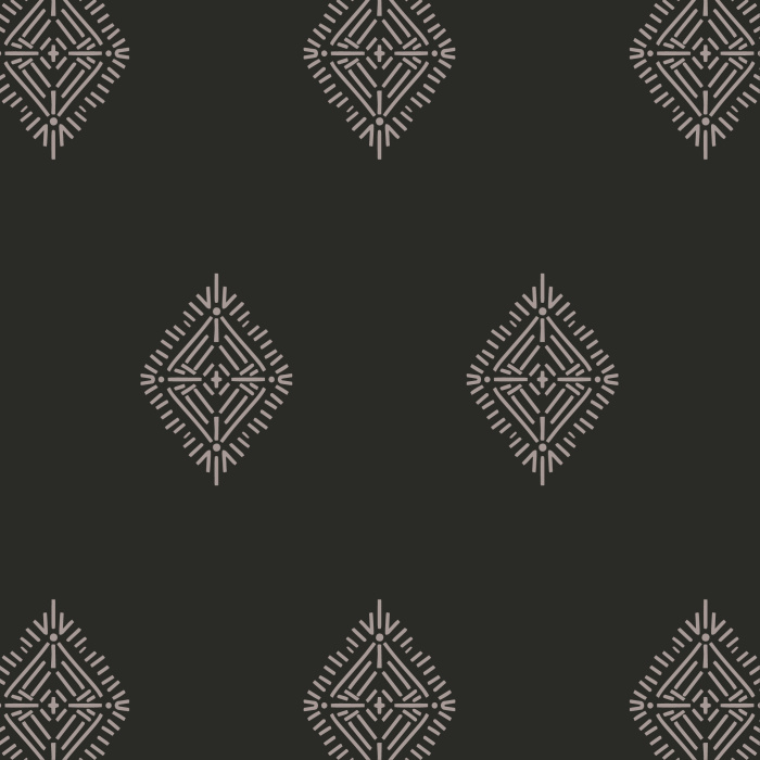 Create an exotic yet subtly regal aesthetic with our Aztec Diamonds peel and stick removable wallpaper.