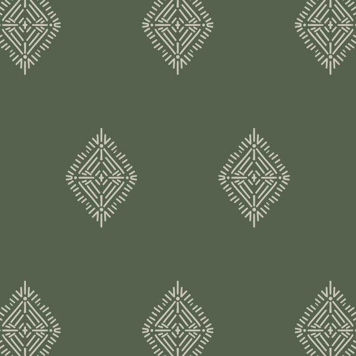 Create an exotic yet subtly regal aesthetic with our Aztec Diamonds peel and stick removable wallpaper.
