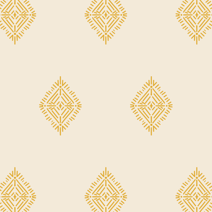 Create an exotic yet subtly regal aesthetic with our Aztec Diamonds peel and stick removable wallpaper.