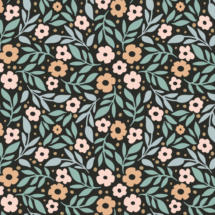 Create a playful garden on your wall with our Wandering Blooms peel and stick removable wallpaper.