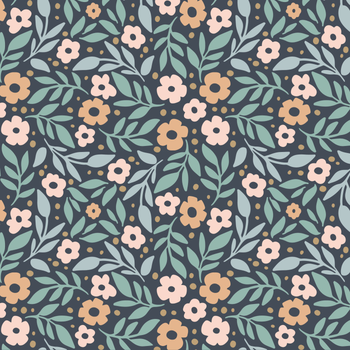 Create a playful garden on your wall with our Wandering Blooms peel and stick removable wallpaper.