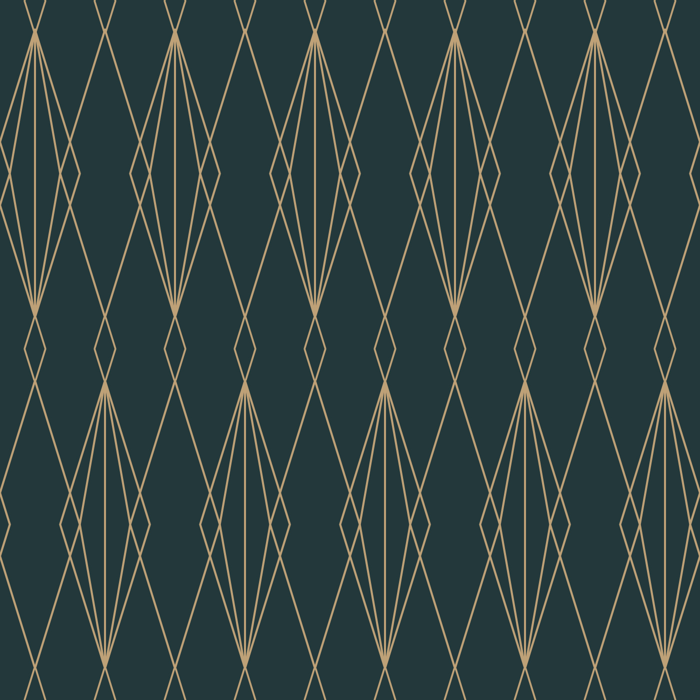 Deco Diamonds Wallpaper