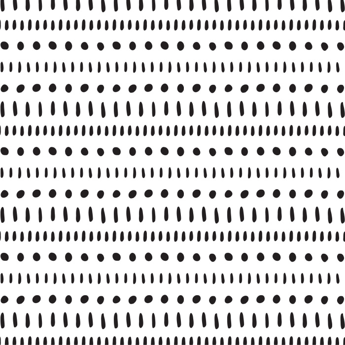 Our Dots and Dashes peel and stick removable wallpaper is sure to be the talk of all your guests!