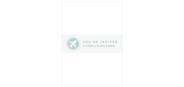 Wrap up each set of your wedding suite with our Boarding Pass Wedding Belly Bands!