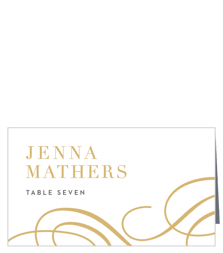 Timeless Swirls Place Cards