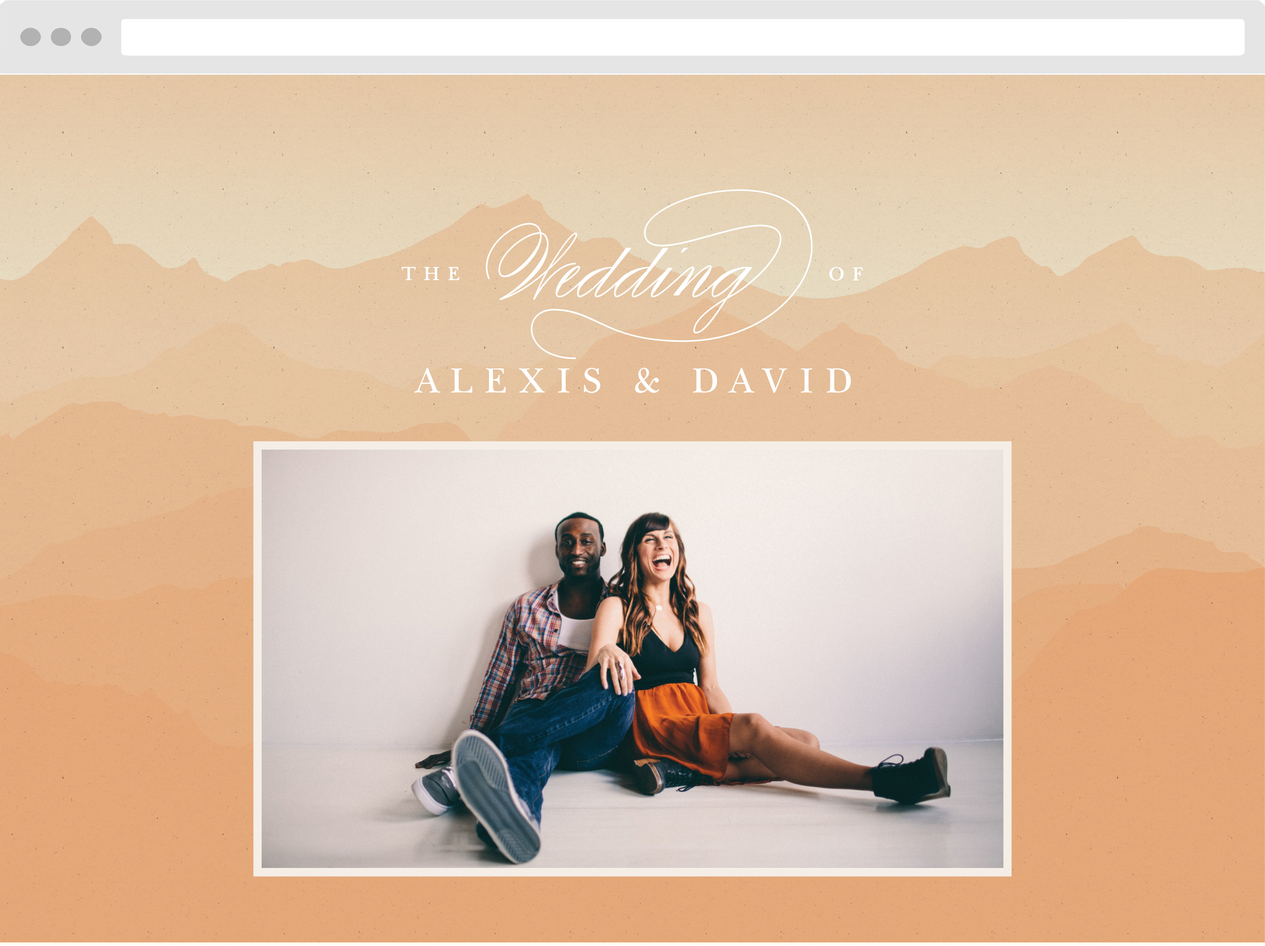 Majestic Mountains Wedding Website