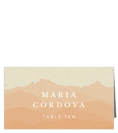 Make sure each guest feels welcome and important with our Majestic Mountains Place Cards. 