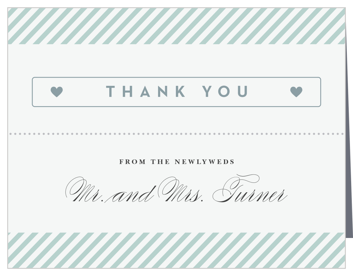 Boarding Pass Wedding Thank You Cards