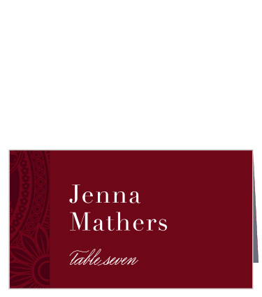 Make sure each of your guests feels welcome and important with our Forever Paisley Place Cards.