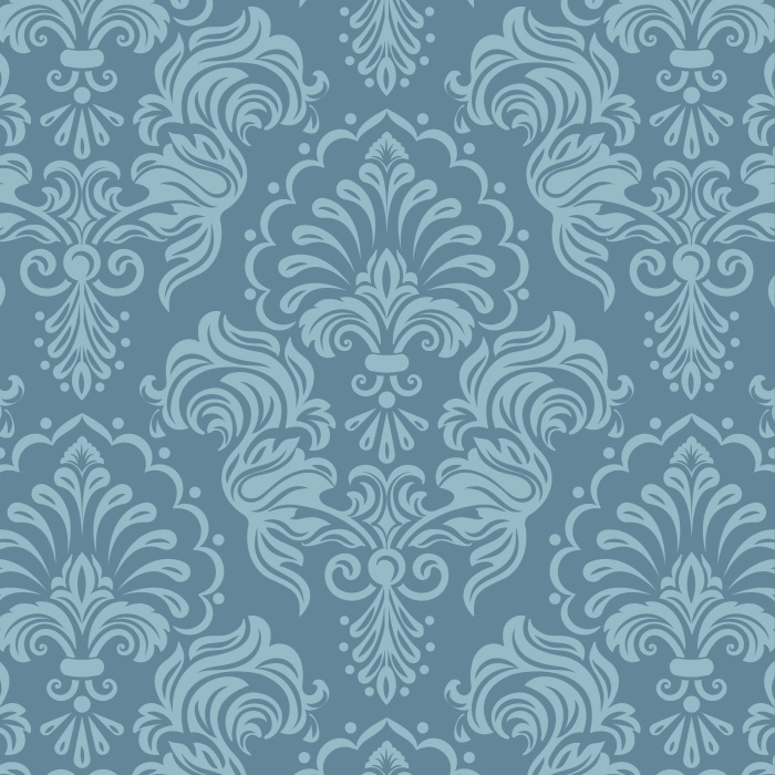 The Timeless Damask peel and stick removable wallpaper makes for a beautiful old-world style.