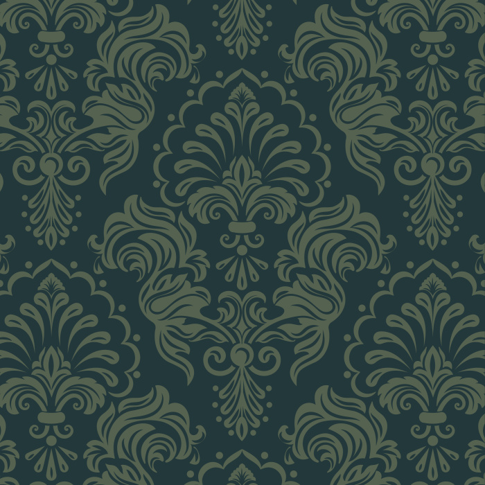 The Timeless Damask peel and stick removable wallpaper makes for a beautiful old-world style.