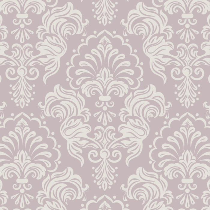 The Timeless Damask peel and stick removable wallpaper makes for a beautiful old-world style. 