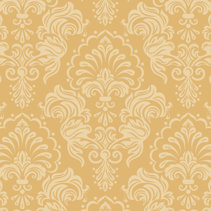 The Timeless Damask peel and stick removable wallpaper makes for a beautiful old-world style.