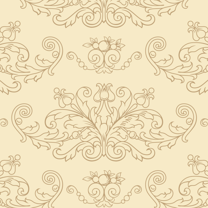 Let the large ornate pattern of the Vintage Damask peel and stick removable wallpaper create the perfect accent wall for your home.