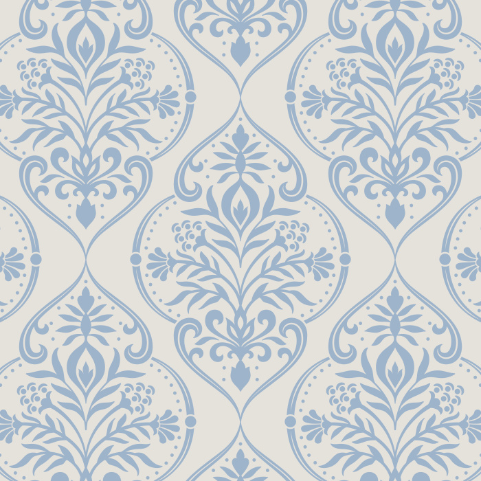 Create a timelessly elegant space with our Floral Damask peel and stick removable wallpaper.