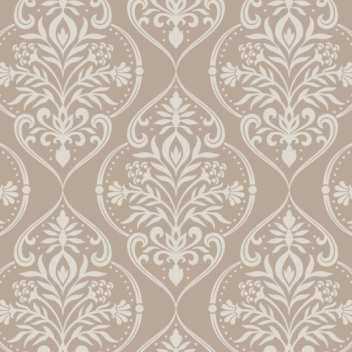 Create a timelessly elegant space with our Floral Damask peel and stick removable wallpaper.