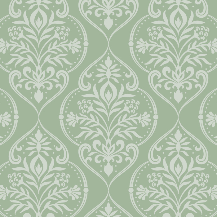 Create a timelessly elegant space with our Floral Damask peel and stick removable wallpaper.