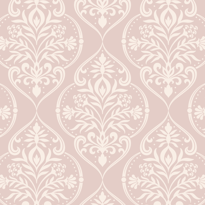 Create a timelessly elegant space with our Floral Damask peel and stick removable wallpaper.