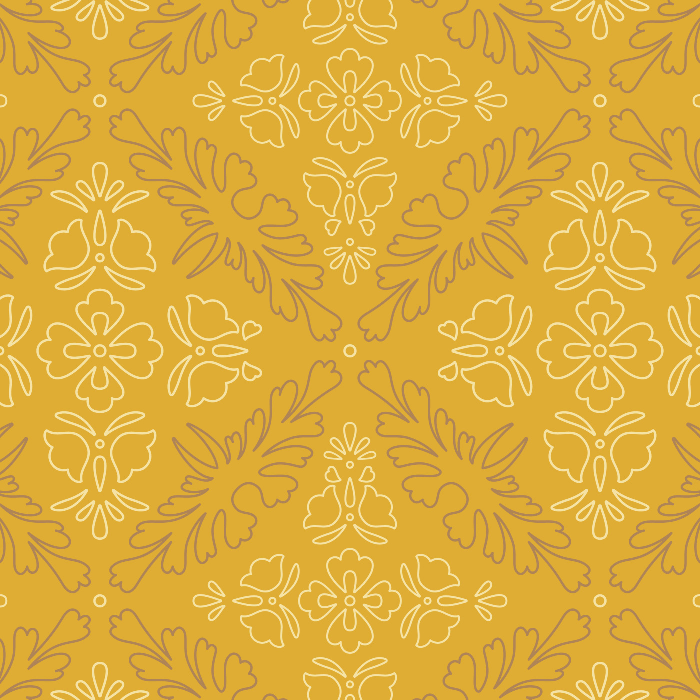 an ornate wallpaper with gold and red flowers on it generative AI 28362300  Stock Photo at Vecteezy