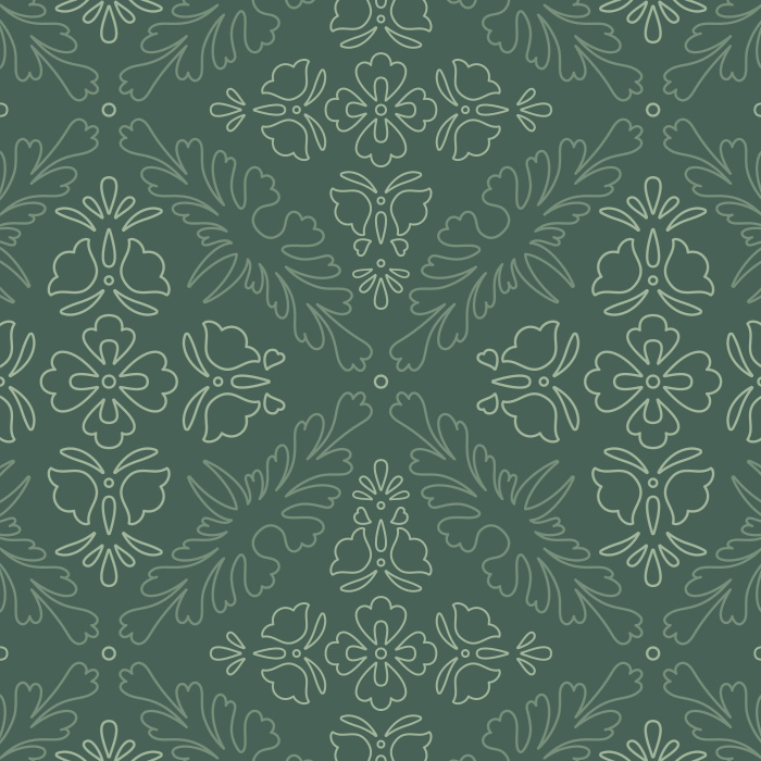 Create a chic, retro space by decorating an accent wall with our Ornate Outline peel and stick removable wallpaper.