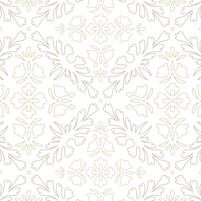Create a chic, retro space by decorating an accent wall with our Ornate Outline peel and stick removable wallpaper.