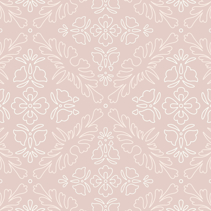 Create a chic, retro space by decorating an accent wall with our Ornate Outline peel and stick removable wallpaper.