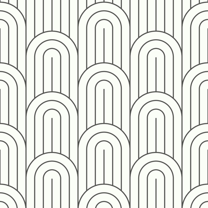 Create a groovy statement on any wall of your home with our Deco Waves peel and stick removable wallpaper.