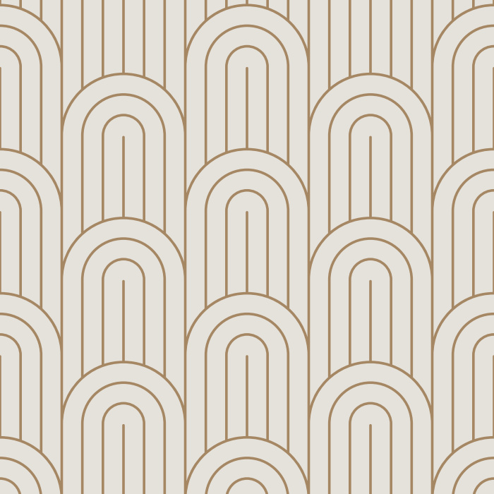 Create a groovy statement on any wall of your home with our Deco Waves peel and stick removable wallpaper.