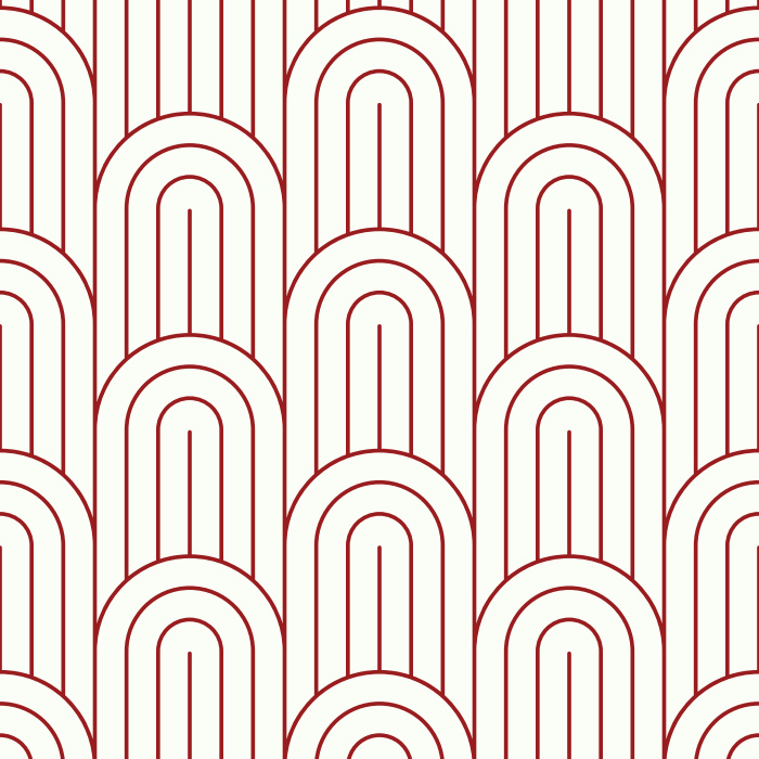 Create a groovy statement on any wall of your home with our Deco Waves peel and stick removable wallpaper.