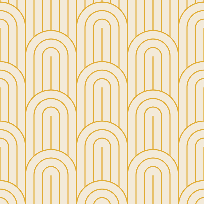 Create a groovy statement on any wall of your home with our Deco Waves peel and stick removable wallpaper.