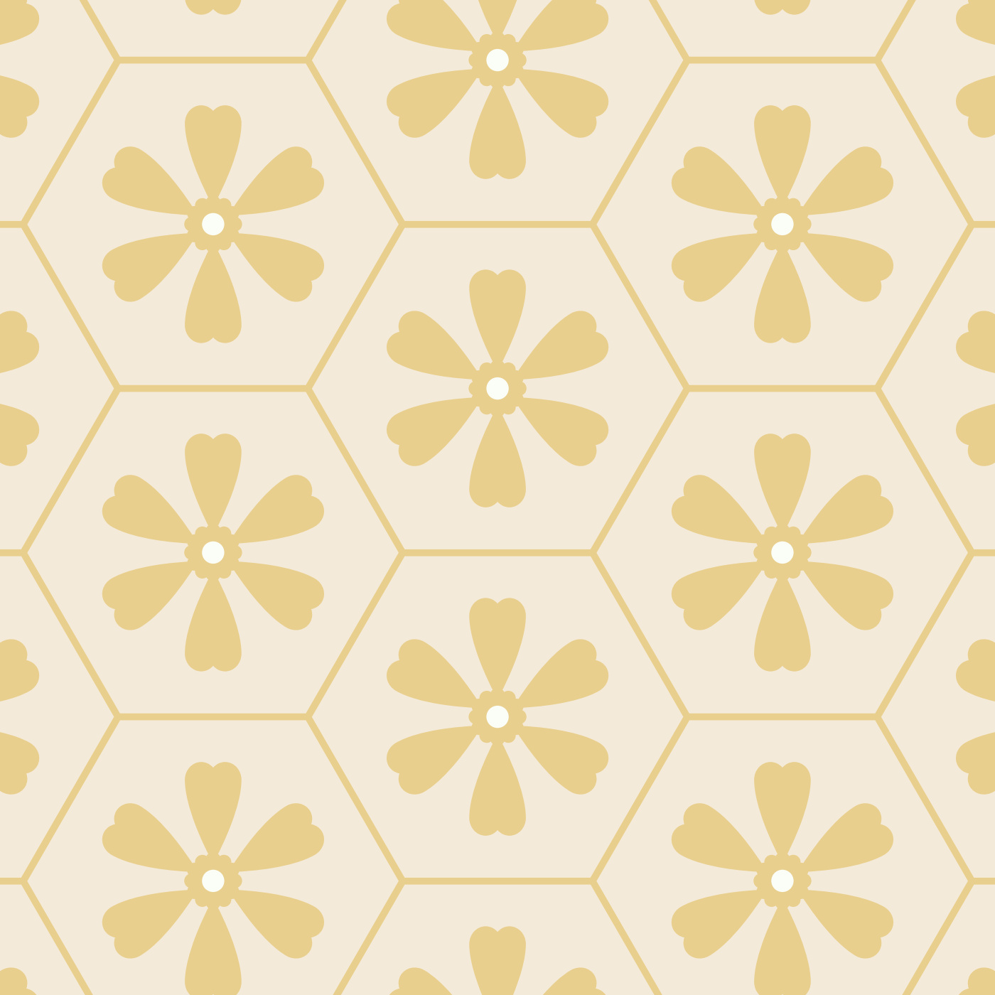 Retro Flowers Wallpaper