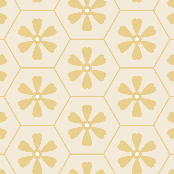 Bring a groovy vibe to any room in your home with our Retro Flowers peel and stick removable wallpaper.