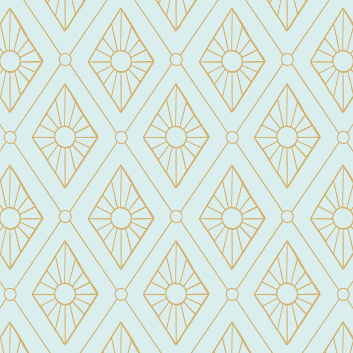 Create the perfect accent wall with our Diamond Bursts peel and stick removable wallpaper.