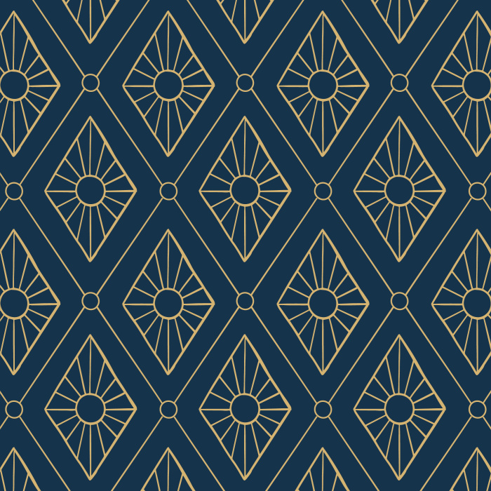 Create the perfect accent wall with our Diamond Bursts peel and stick removable wallpaper.
