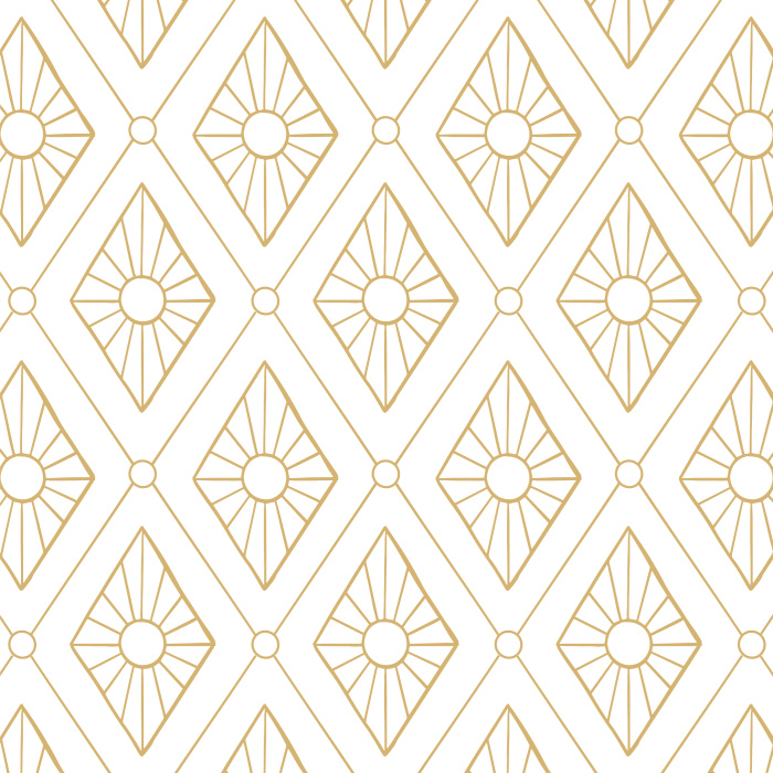 Create the perfect accent wall with our Diamond Bursts peel and stick removable wallpaper.