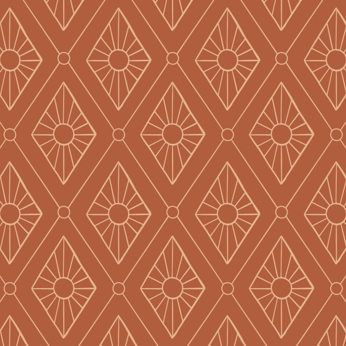 Create the perfect accent wall with our Diamond Bursts peel and stick removable wallpaper.