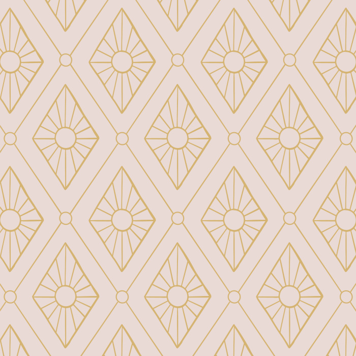 Create the perfect accent wall with our Diamond Bursts peel and stick removable wallpaper.