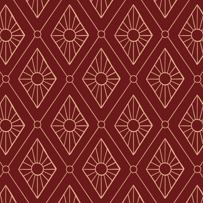 Create the perfect accent wall with our Diamond Bursts peel and stick removable wallpaper.