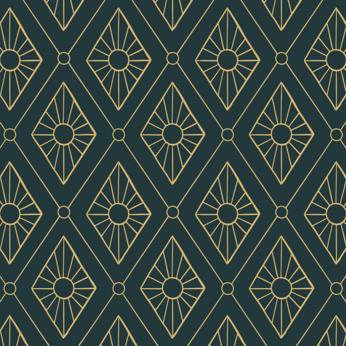 Create the perfect accent wall with our Diamond Bursts peel and stick removable wallpaper.