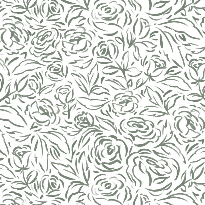 Add a lovely accent to any wall in your home with our Brushed Roses peel and stick removable wallpaper.